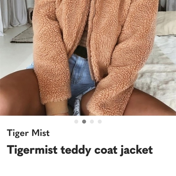 Tiger Mist Tan Sherpa Jacket - Picture 8 of 9